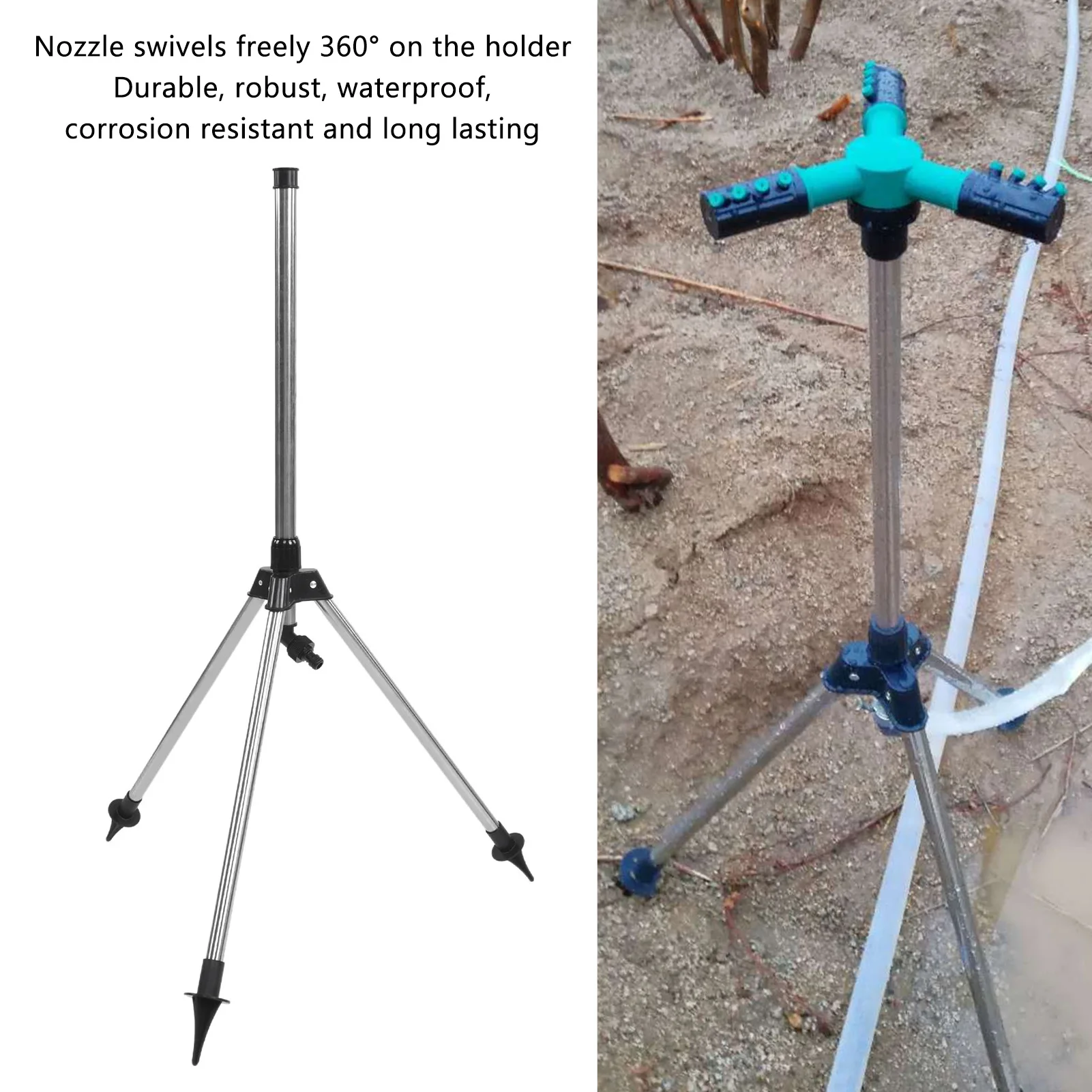 Трипод для полива растений штатив с резьбой G1/2 дюйма сада двора патио газона