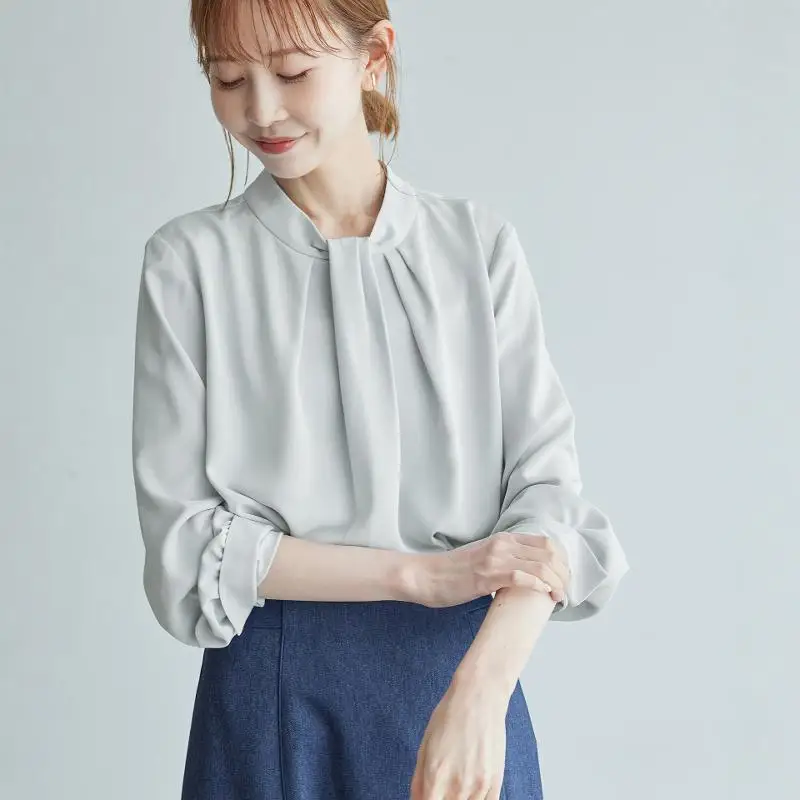 Лучшие товары Рубашки Возобновляемые передние плиссированные элегантные