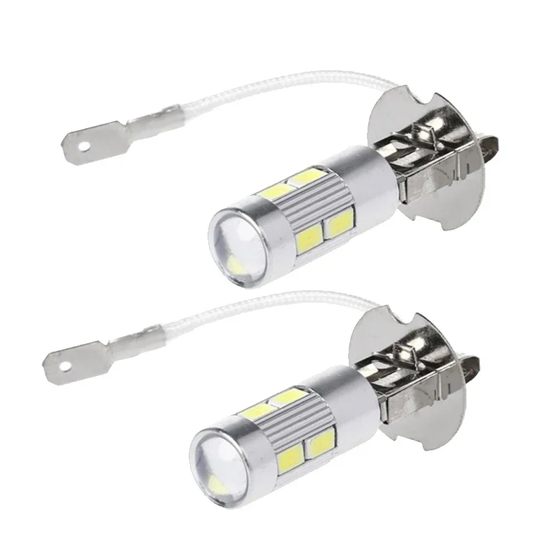 

Комплект Из 2 Шт. H3 10SMD 5630 LED Ламп Для Автомобильных Фар 12В, Дневные Ходовые Огни, Противотуманные Фары