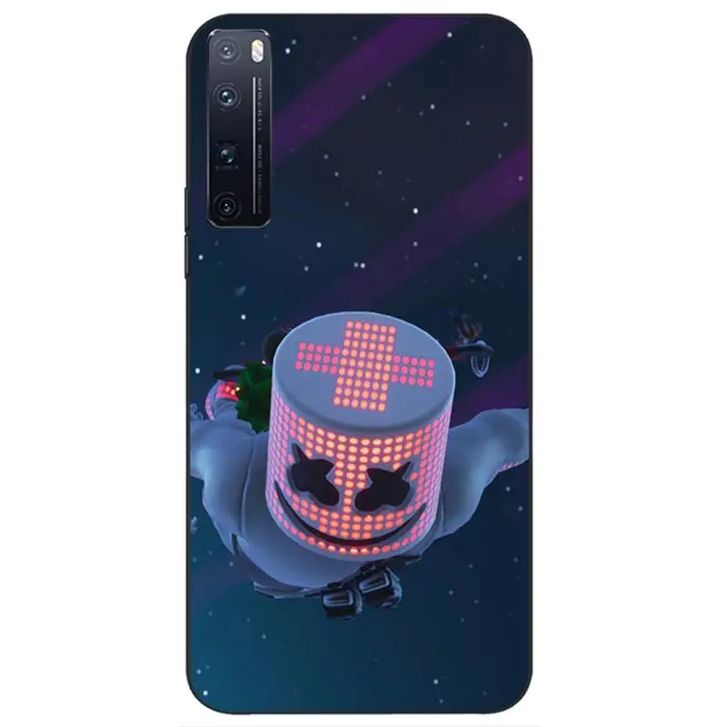 DJ Marshmallow Phone Case for Honor 7A Pro 20 10 Lite 7C 8A 8X 8S 9X 10I 20I Shockproof Macia Fundas Soft Silicone Cover Shell