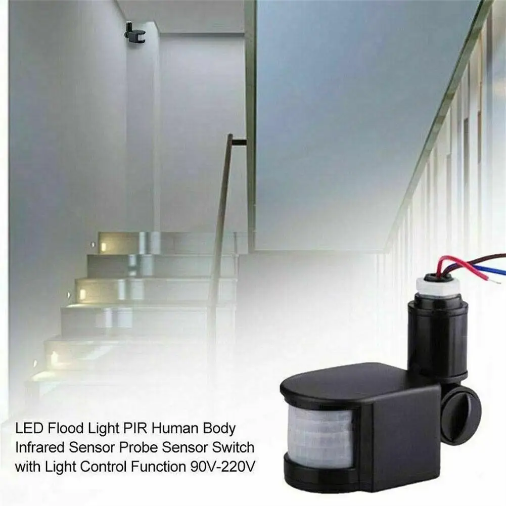 Инфракрасный настенный светильник с датчиком движения 180 градусов