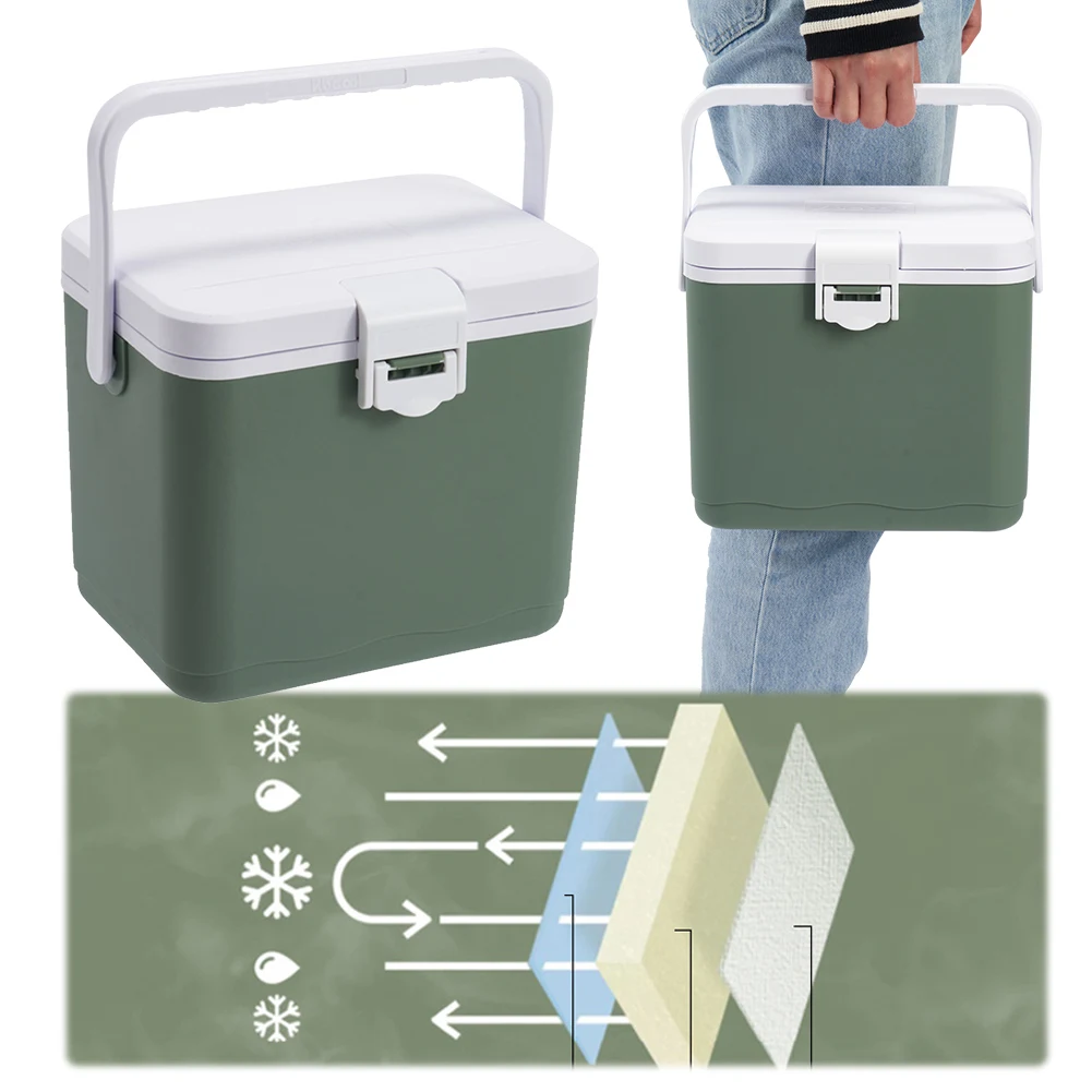 4 5л автомобильный холодильник для кемпинга с ручкой ведро пикника охлаждающий