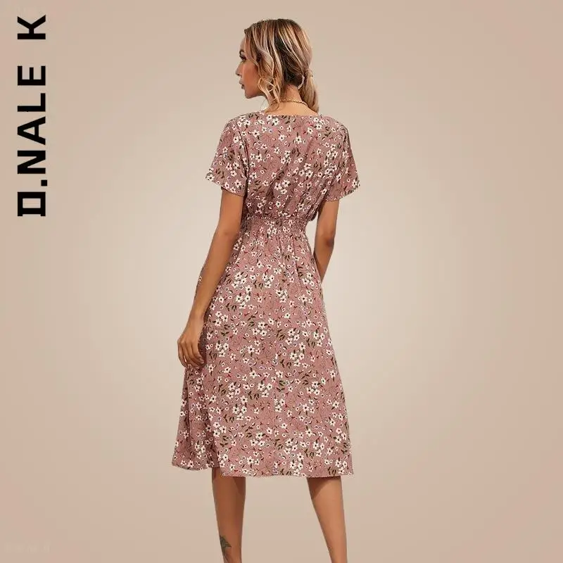 Женское платье с коротким рукавом D.Nale K мягкое недорогое вечерние нее
