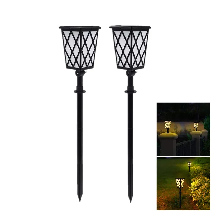 

Street Lamp Outdoor Lighting Flickering Flames Torches Lights Auto On/Off Security Solar Powered Lamp For Garden Outdoor