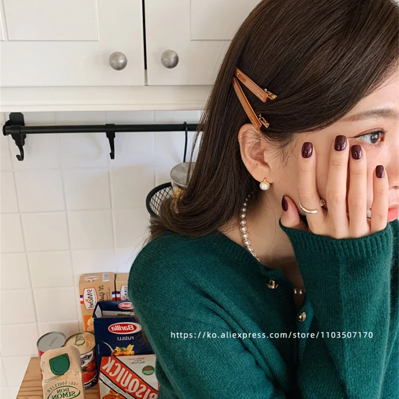 Французская фотография ~ Южная Корея Франция черный край зажим для слов