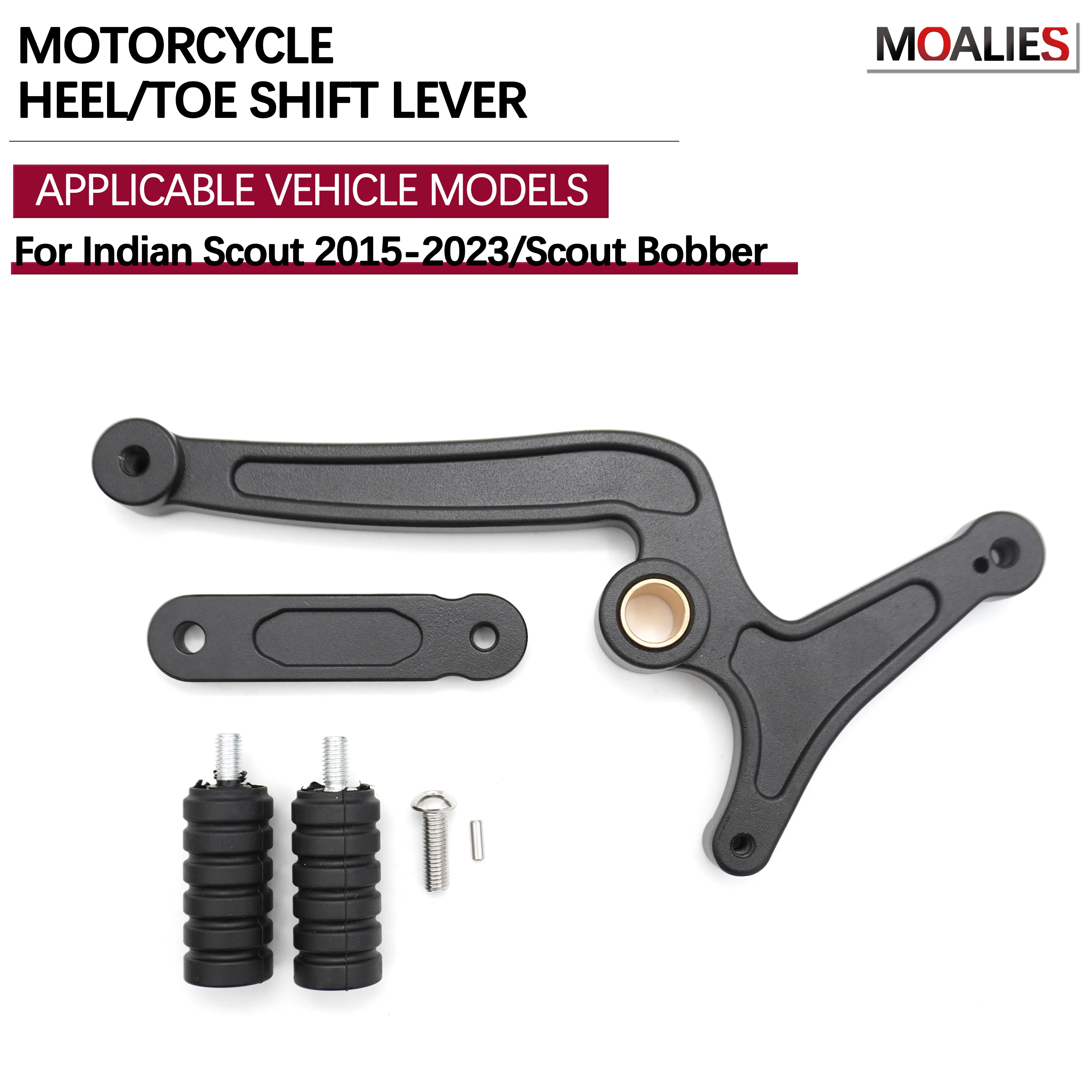 

Для Indian Scout Bobber Sixty 2015-2023 мотоциклетный комплект ножного управления, рычаг переключения передач на пятке/нопе, задняя педаль переключения передач