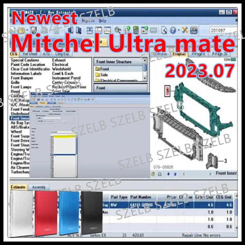 Новейшая пластина Mitchel Ultra mate 2023.07Complete Extended Estimation System + пластырь для неискрытия