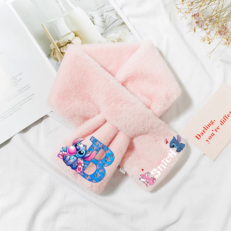 Стежка Дисней мультфильм письмо для девочек детский плюшевый шарф аниме шейный