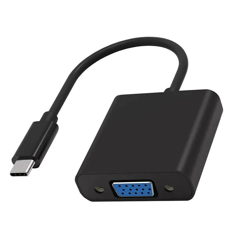 

Type C To VGA Cable Adapter Type C USB 3.1 Cable Connector VGA Converter For Phone Laptop Tablet