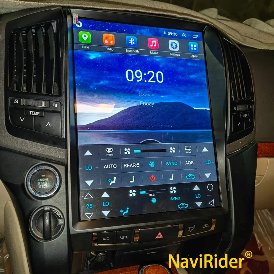 

15.6 inch Car Video Player Tesla Radio For Toyota Land Cruiser Android 13 200 LC200 2012 - 2008 IPS Screen Navigator Multimedia