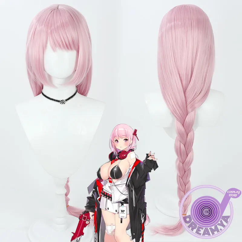 

Izumimoto Eimi искусственный архив розовая оплетка 95 см термостойкие синтетические волосы Хэллоуин парик для косплея синий ролевая игра + бесплатная шапочка для парика