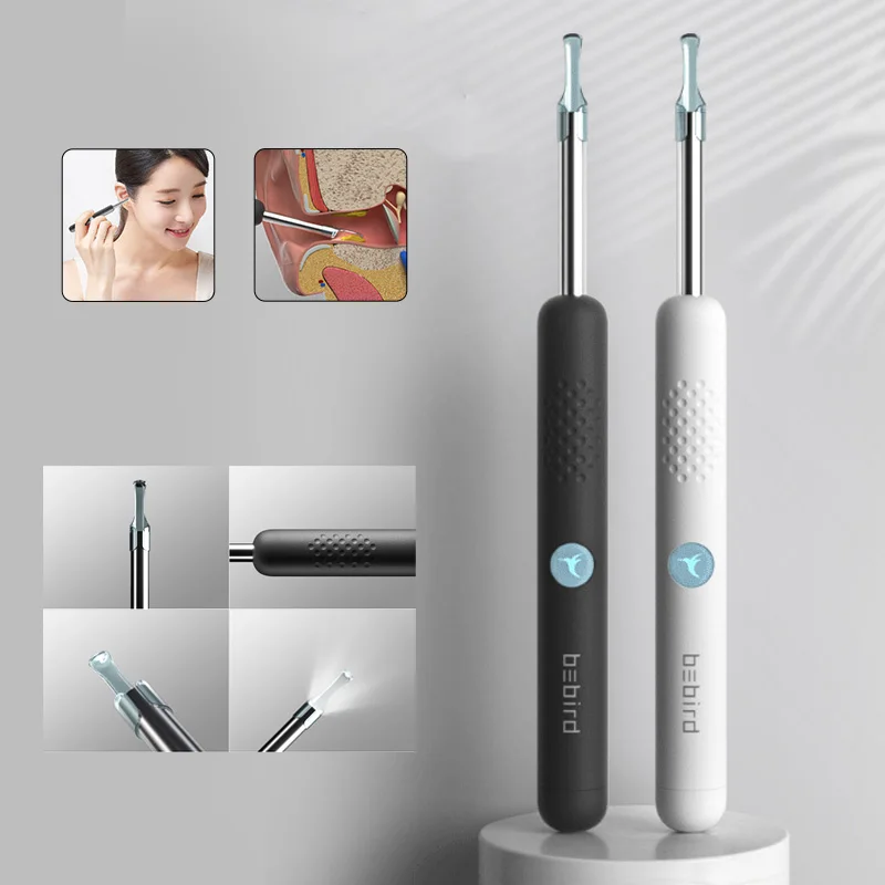

R1 R3 Smart Visual Ear Sticks Endoscope 300W High Precision Earpick Mini Camera Otoscope Health Care Ear Cleaner