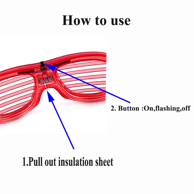 1/10 шт. светящиеся очки
