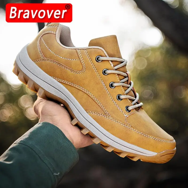 

New Arrival Classics Style Men Hiking Shoes Lace Up Men Sneakers Shoes Outdoor Jogging Trekking Sneakers Hiking Shoes