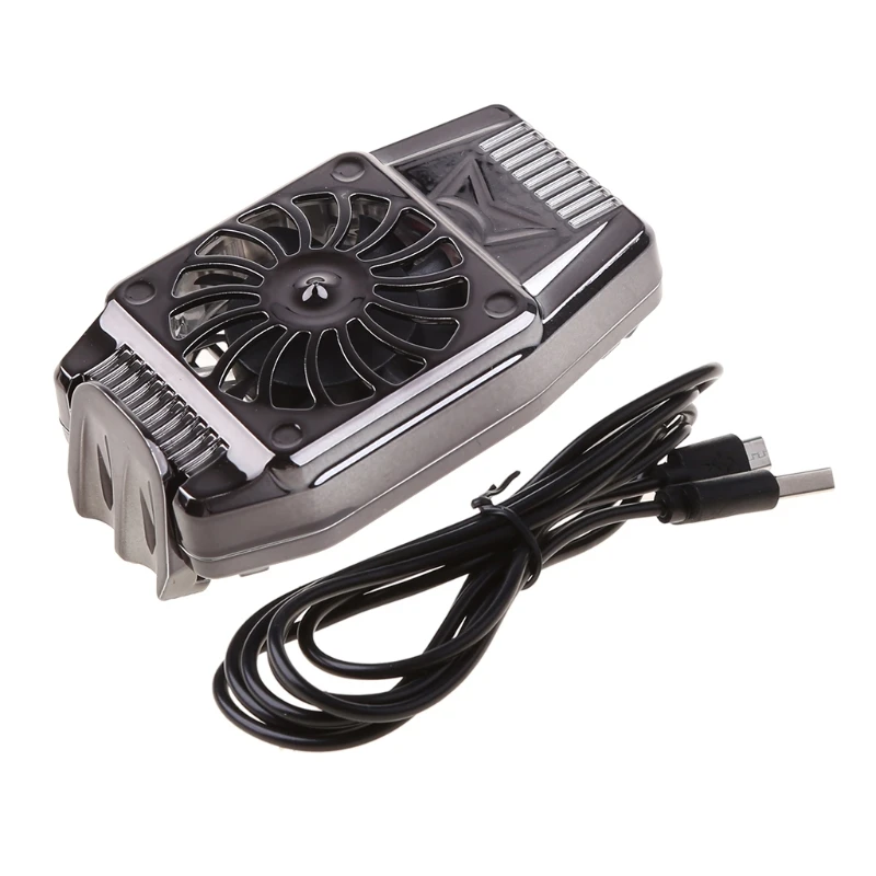 

Universal Portable Mobile Phone Cooler USB Cooling Pad Cooler Fan Mute Radiator Controller Heat Sink For PUGB Phone