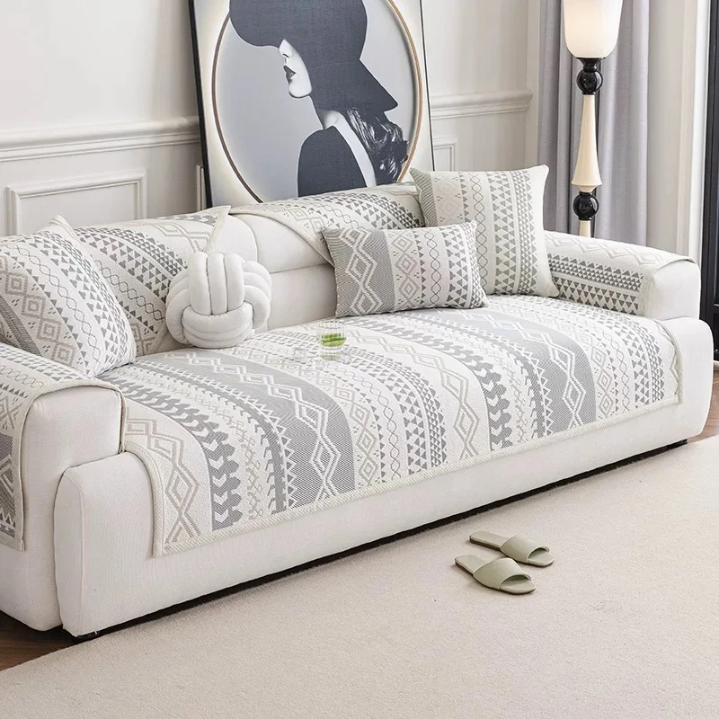 

Чехол для дивана скандинавский клетчатый из полиэстера