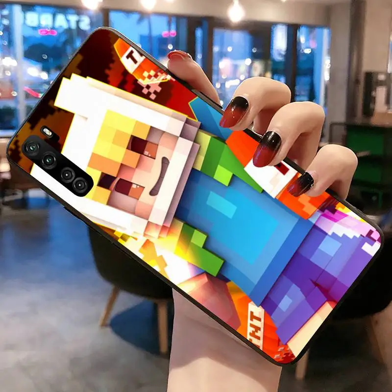 Чехол для телефона с изображением игры MINECRAFT Mini World Huawei P20 P30 P40 lite E Pro Mate 40 30 20 P Smart 2020