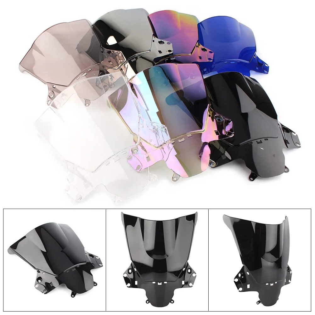 Лобовое стекло мотоцикла с двойным пузырьком дефлектор ветрового стекла для Honda