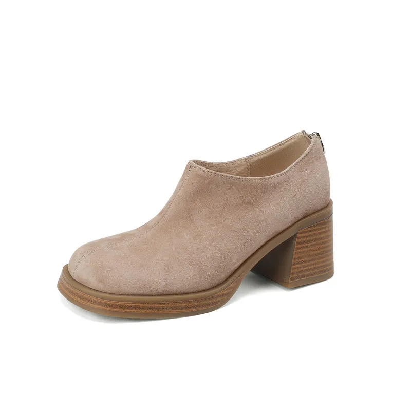 

Женские универсальные туфли на высоком каблуке, на молнии, с круглым носком