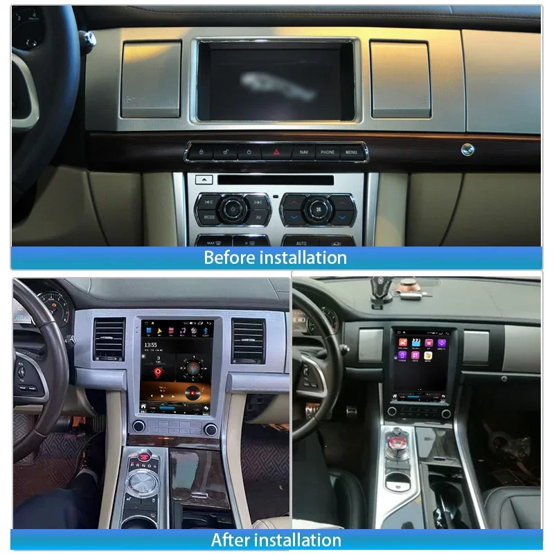 256 Android13 For Jaguar XF XFL 2004-2015 Wireless Carplay Car GPS Navigation Auto Headunit Multimedia Player Tesla Radio Stereo