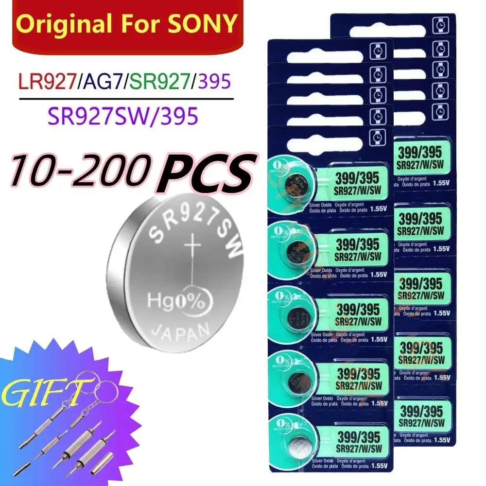 Оригинальный аккумулятор для SONY 395 SR927SW высокой емкости оксид серебра 1 55 в