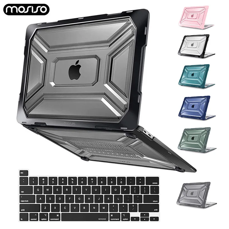 Чехол для ноутбука MacBook Pro, корпус 13 дюймов 2020 2021 M1 Chip A2338 A2289 Air 13,3 A2337 Mac Pro 16 A2141, пластиковый жесткий чехол - изображение