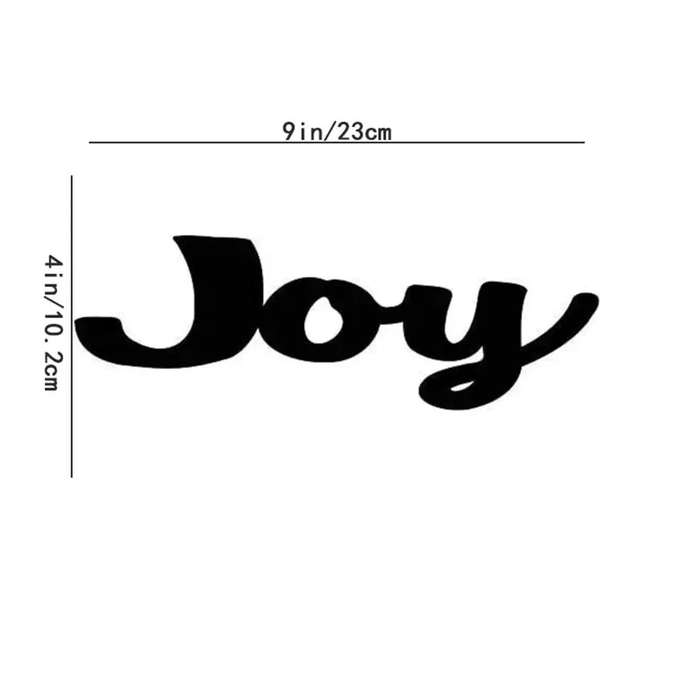 Металлическое Украшение На Стену Joy Word Элегантно Изготовленное Железное