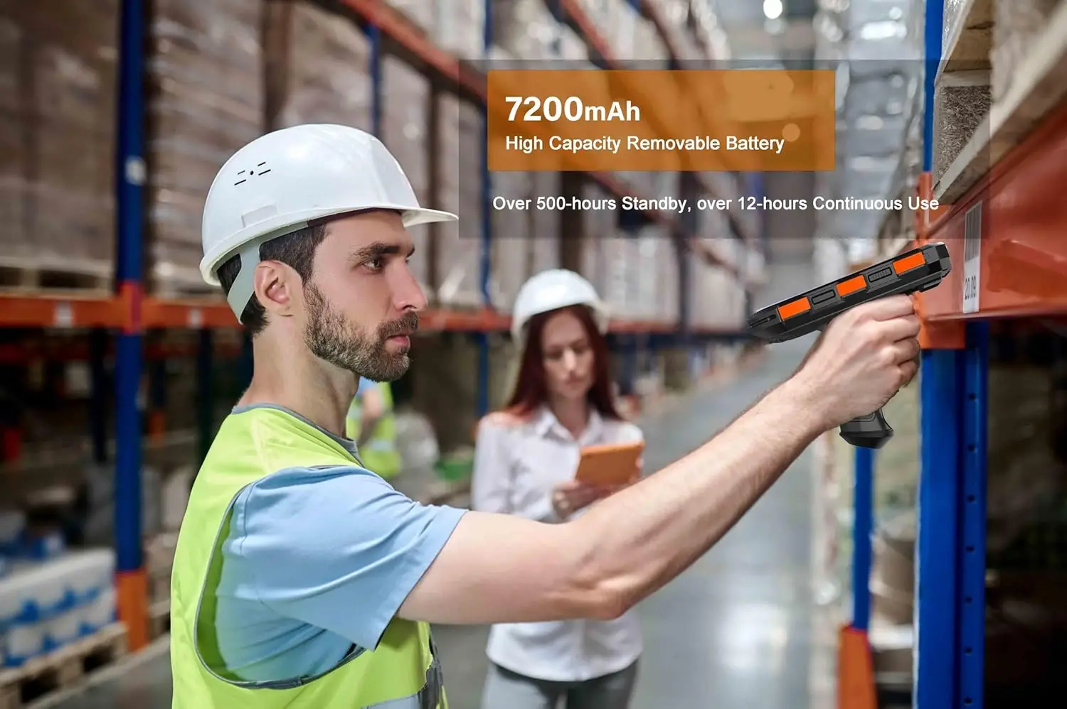 Портативный КПК Android 13 сенсорный экран 2D-сканер штрих-кода 4G Lte Wi-Fi Bluetooth GPS прочный