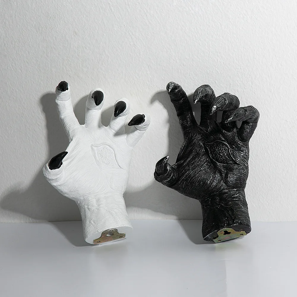 Настенное украшение из смолы когти дьявола ручной органайзер скульптура
