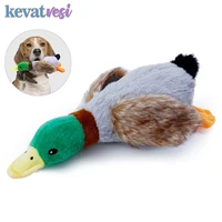 cute plush duck dog toy squeaky animal pet toy for small large dogs chew toy cleaning teeth puppy stuffed toys dog accessories