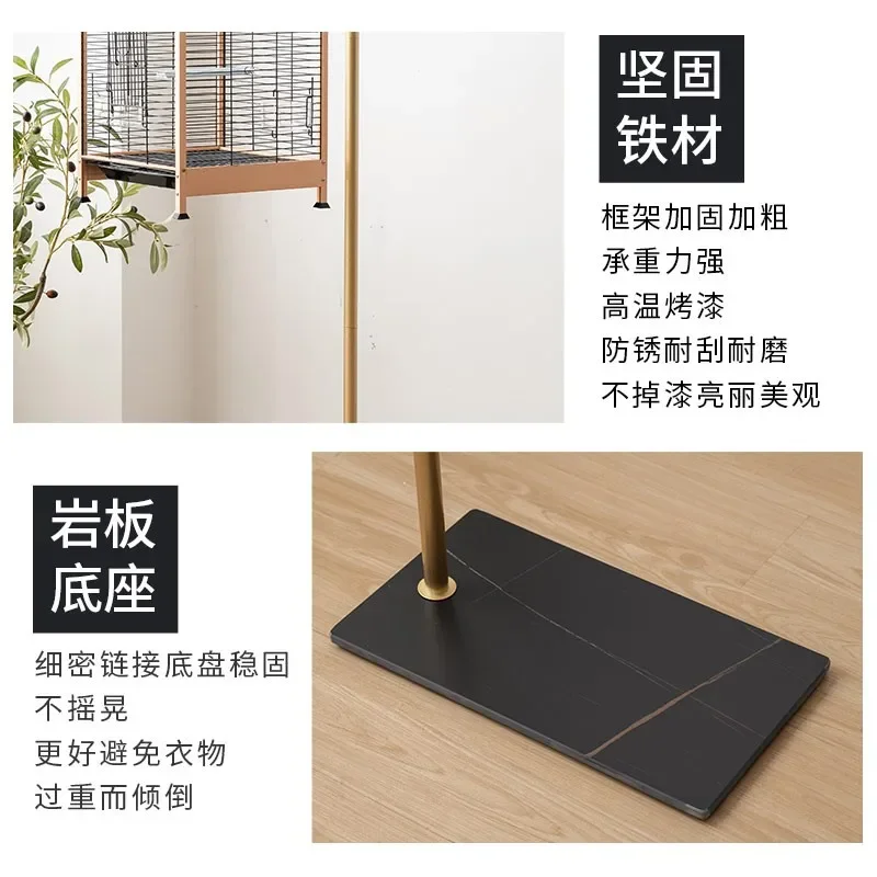 Стеллаж для птичьей клетки попугай пион старший брат Qi металлическая напольная