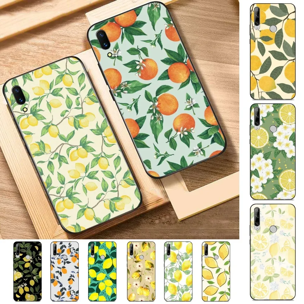 

Fruit Lemon Phone Case For Huawei Y9 6 7 5 Prime Enjoy 7s 7 8 plus 7a 9e 9plus 8E Lite Psmart Shell