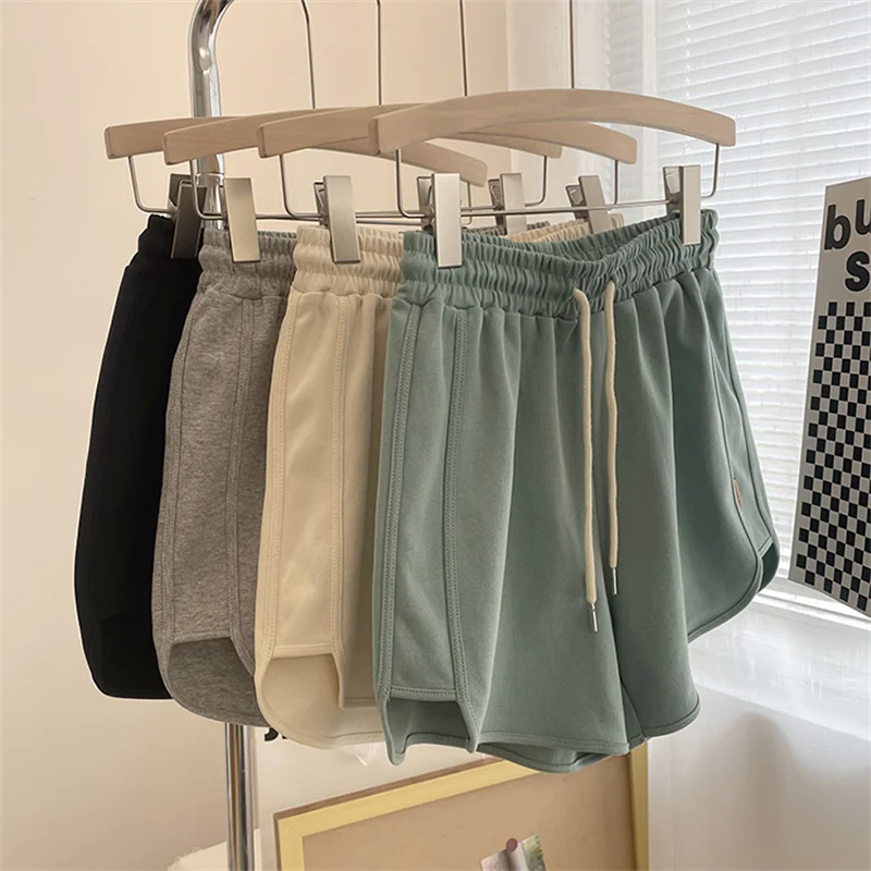 2023 Home Shorts Oversized Sportswear Wide Leg Shorts For Womens Clothing Summer yoga High Waisted Casual Running Hot Pants C353