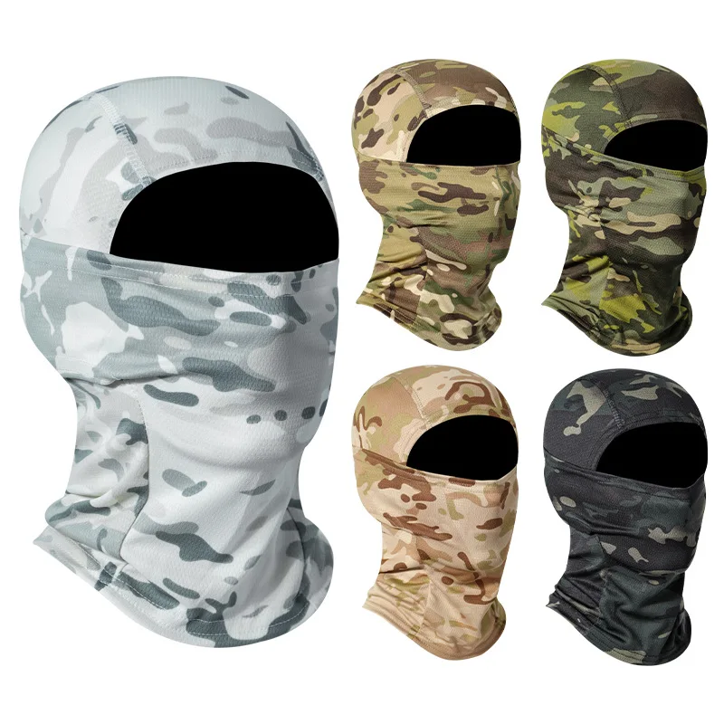 

Tactical Balaclava Military Full Face Scarf Motorcycle Cycling Fishing Airsoft Paintball Liner Cap Multicam Camouflage Bandana