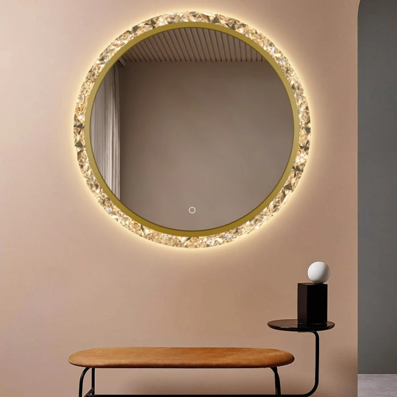 

Домашние декоративные зеркала для ванной комнаты, винтажные декоративные зеркала для спальни, корейские декоративные настенные зеркала для ванной комнаты YN50DM