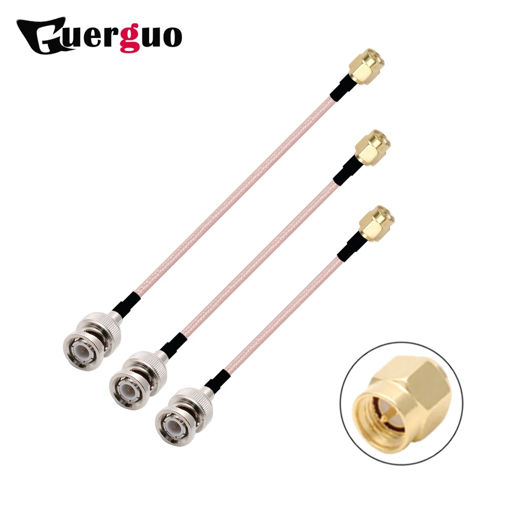 

1PC BNC to SMA Cable RG316 50 Ohm Pigtail SMA Male to BNC Male Plug RF Coax Extension Cable Coaxial Jumper Cord 15CM Wholesales