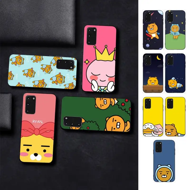 

Lovely Apeach Cacao Friend Phone Case for Samsung S10 21 20 9 8 plus lite S20 UlTRA 7edge