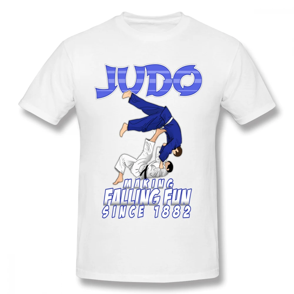 Judo Men's O-neck T Shirt Me And Your First Lesson Is-free Graphic Print Homme Tee