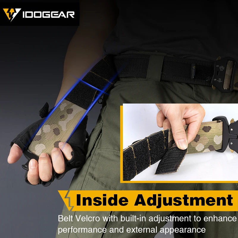Тактический 2-дюймовый боевой ремень Idogear быстросъемный Molle для охоты и занятий