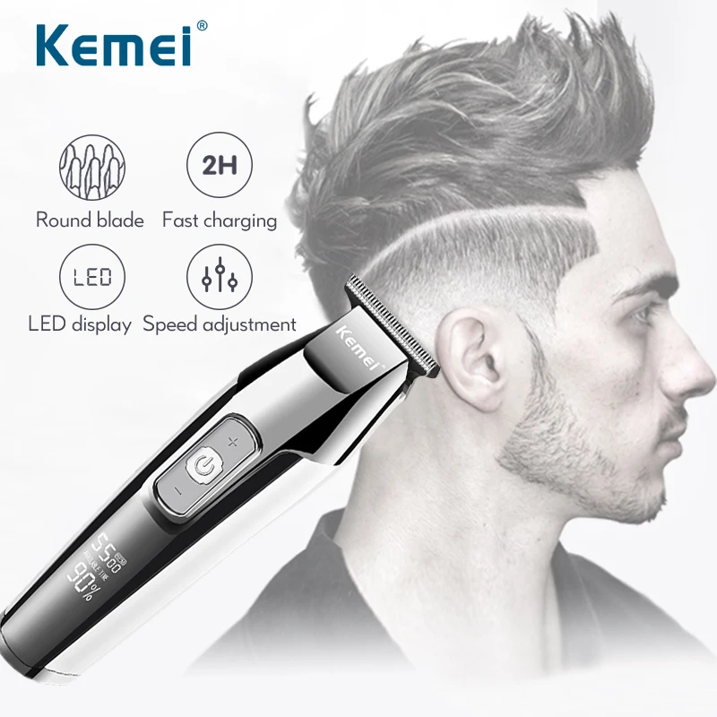 Kemei 5027 Usb Trimmer Razor Men Professional Hair Cutting Machine Mower Haircut  Shaving Cordless Barber Clipper