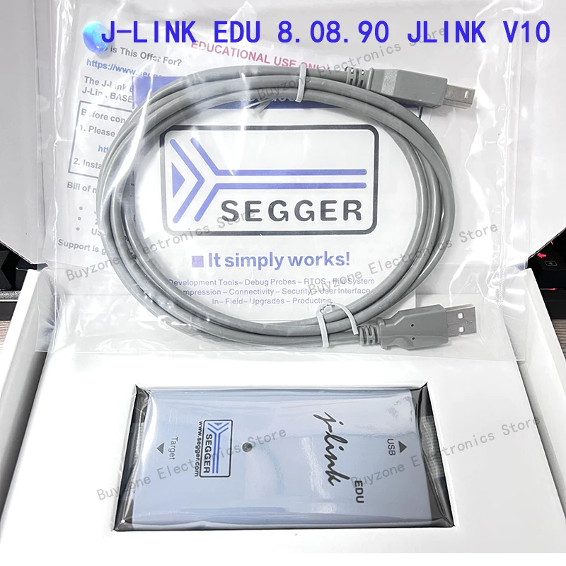 

J-LINK EDU 8.08.90 JLINK V10 Genuine edition 11.0 Original J-link Edu Arm STM32 Segger Simulator