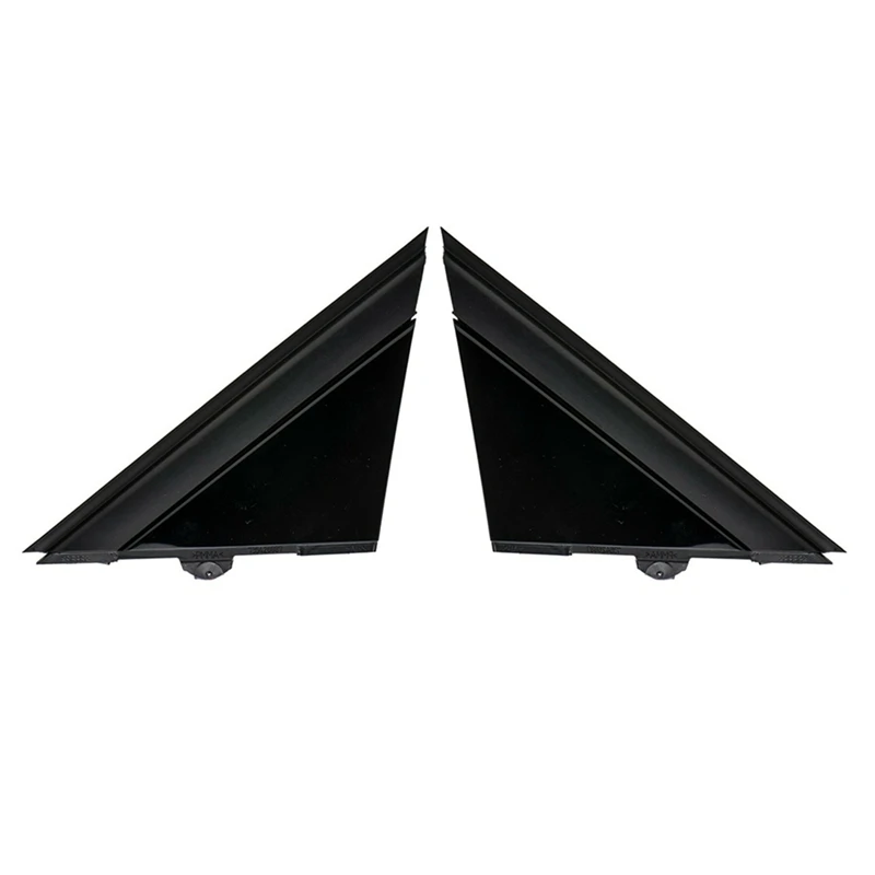 

6X Car Left & Right Door Mirror Flag Cover Molding Triangle Cover For FIAT 500 2012-2019 1SH17KX7AA 1SH16KX7AA