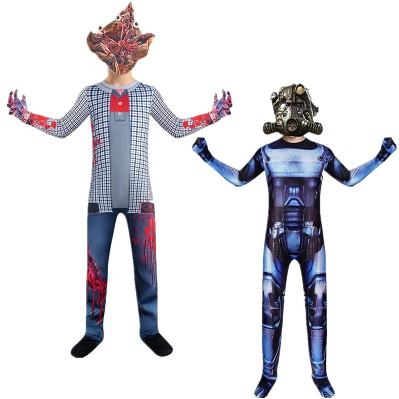 Косплей на Хэллоуин паразитов монстров мультяшный костюм боди комбинезон для