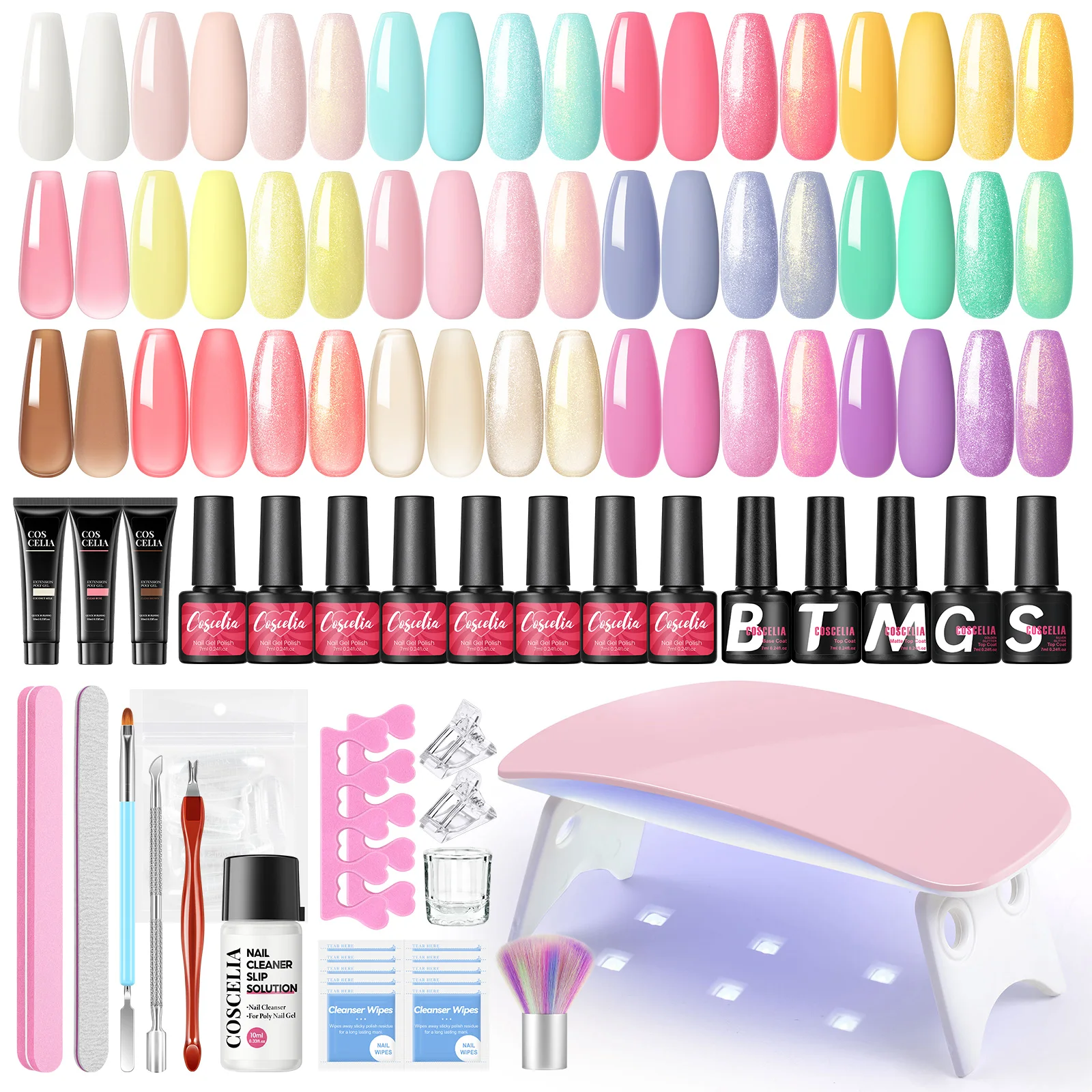 Набор гель-лаков для ногтей COSCELIA
