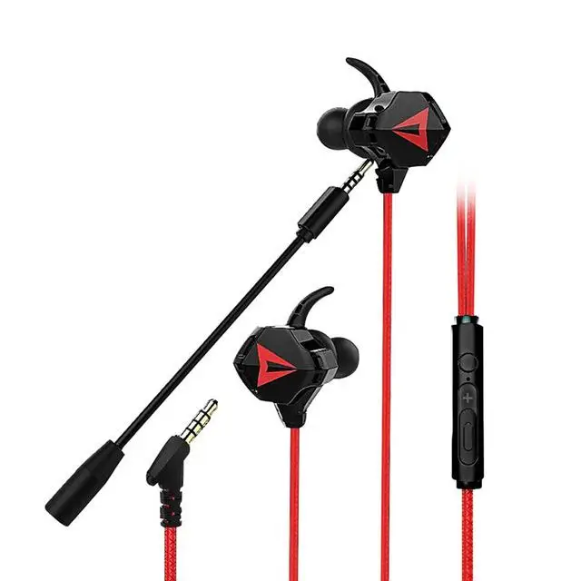 

Gaming Headphones 1.2m Wired Headset With Microphone＆Vocie Control for PUBG Shooting Games Ergonomic Wing Tip Cartilage Design