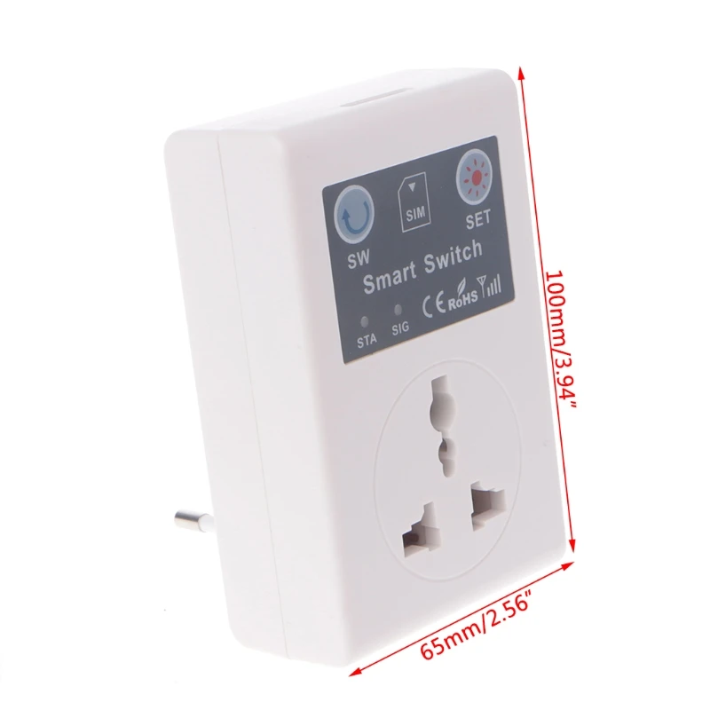 

EU/UK 220V Phone Remote Wireless Control GSM Socket Power Plug #20/18L