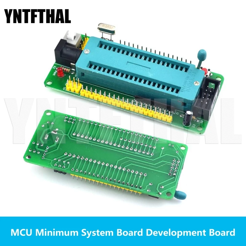 51 avr mcu, минимальная системная плата, макетная плата, обучающая плата stc, минимальная системная плата, микроконтроллер, программатор