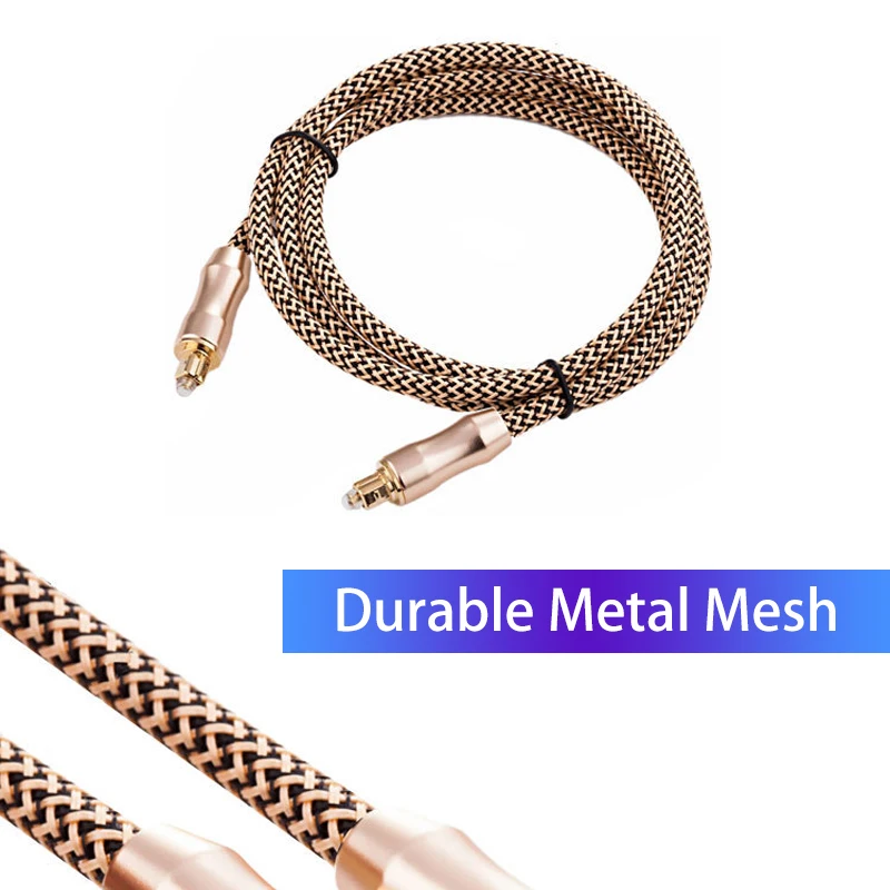 5 1 оптический цифровой аудио кабель TOSLINK SPDIF волоконно-оптический спикер провод 0