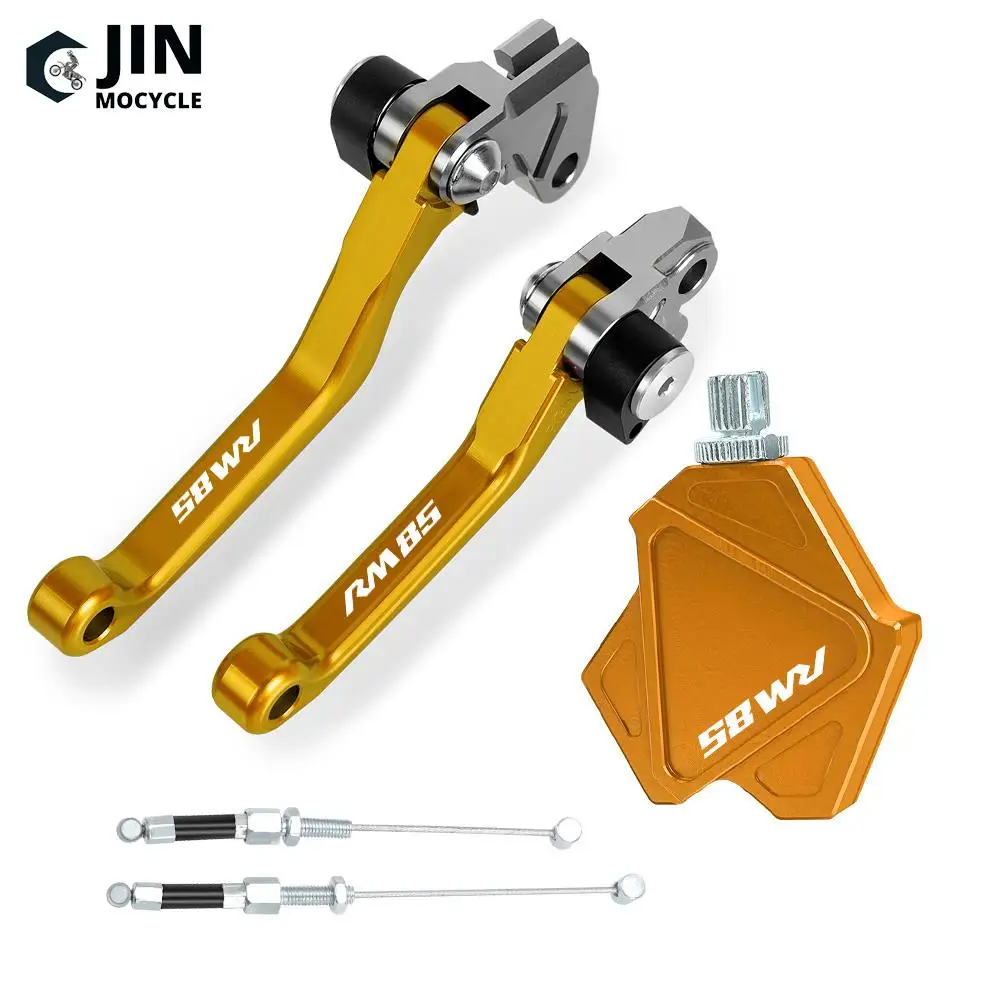 For SUZUKI RM85 2005-2015 2014 2013 2012 Motorcross Accessories Stunt Clutch Lever Easy Pull Cable System Brake Clutch Levers