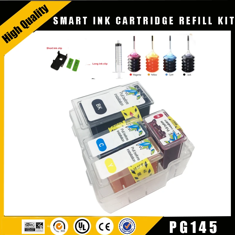 

Einkshop PG145 CL146 Smart Cartridge Refill Kit for Canon 145 146 PG-145 XL Cartridge for Canon IP2810 MG2410 MG2510 MG2910